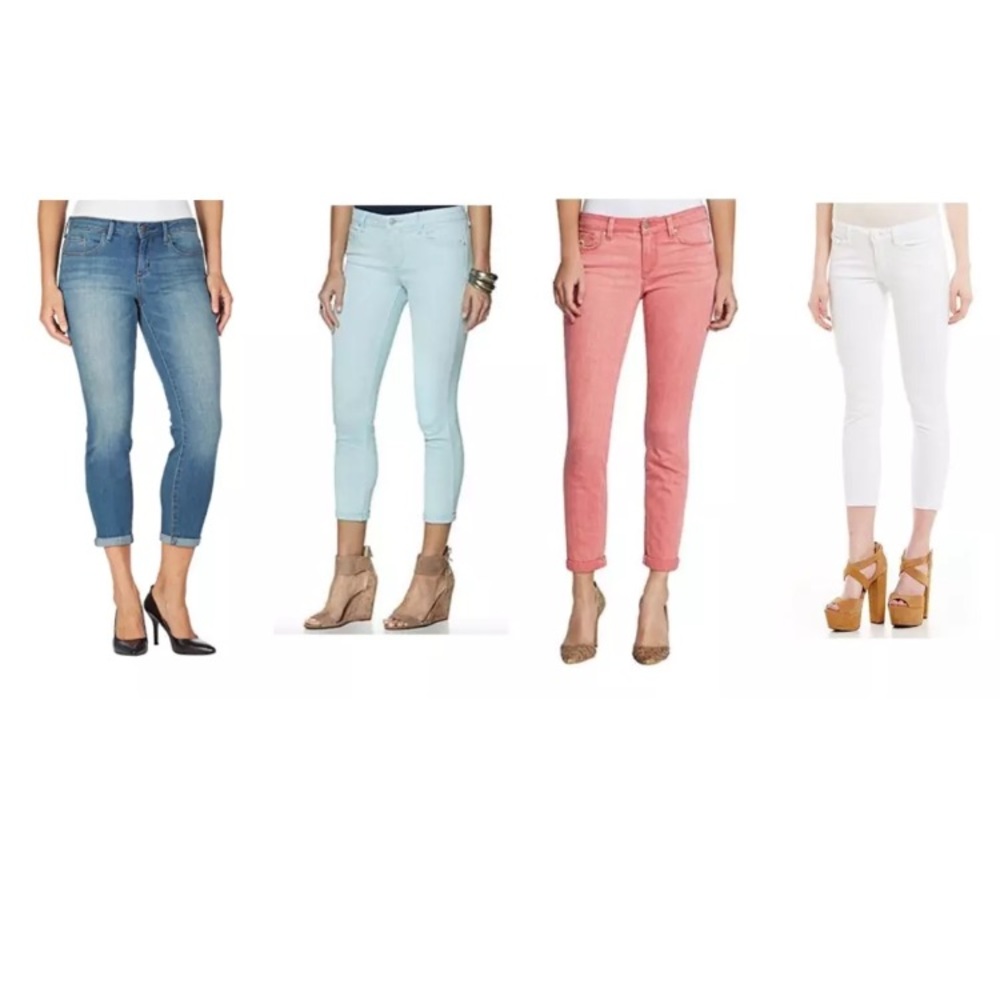 Jessica Simpson Rolled Crop Vintage Inspired Pants